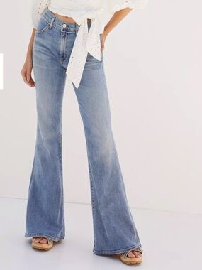 Citizens Of Humanity Light Blue Flare Chloe Jeans-70s-hippie-y2k-boho-fall